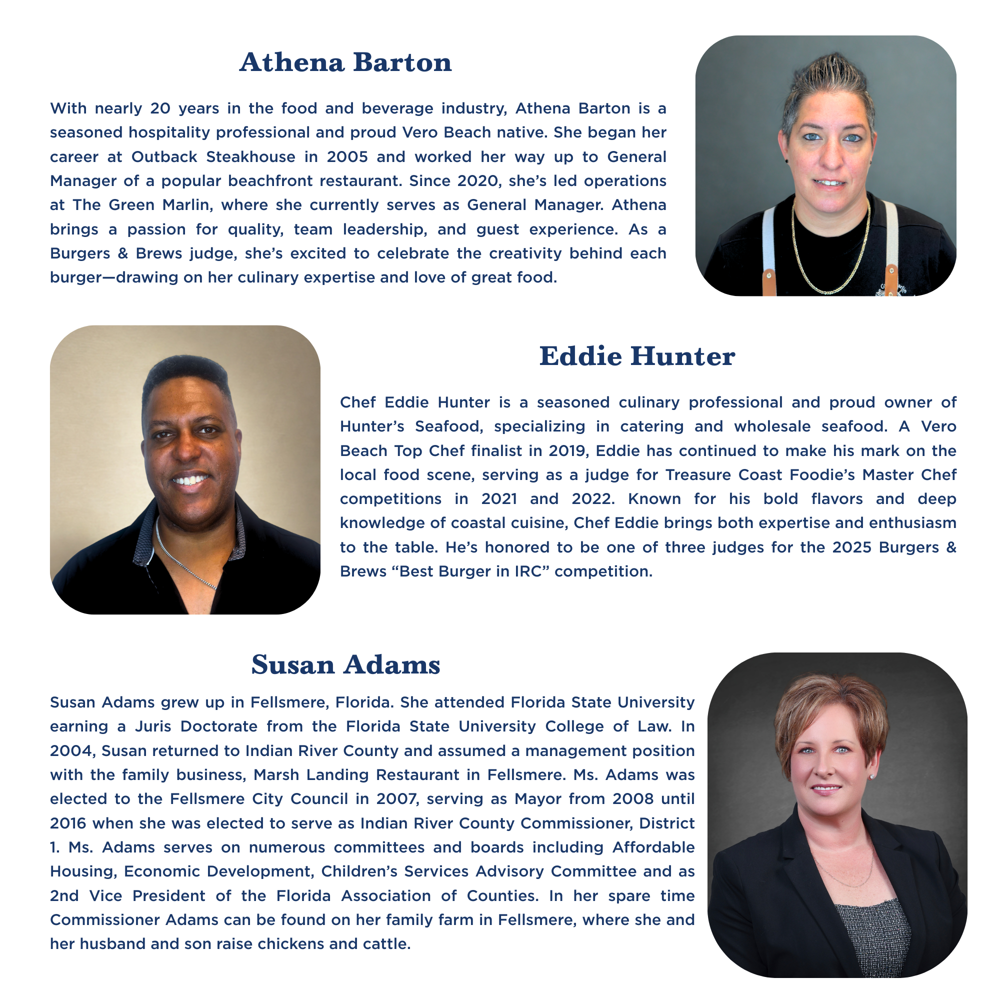 2025 Burgers & Brews Judges